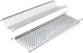 Emuca Emuca - Escurreplatos Para M&oacute;dulos Altos, M&oacute;dulo 900mm, Acero Inoxidable - Acero Inoxidable