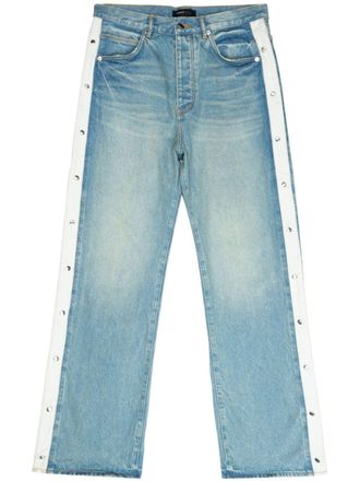 Purple Jeans dritti con borchie - Blu