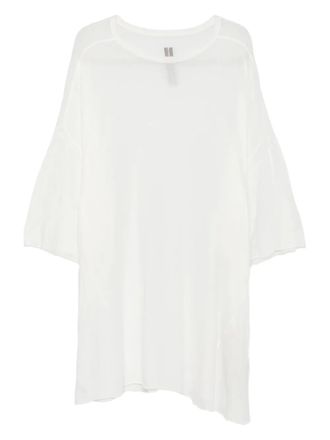 Rick Owens raw-edge cotton T-shirt - White