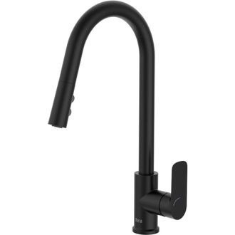 Roca Roca A5a816enb0 Cala Grifo Monomando Fregadero Cocina Ca&ntilde;o Giratorio Negro Mate - Ref: A5a816enb0