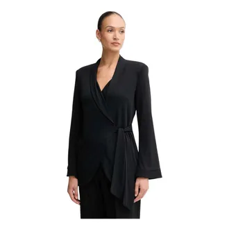 Gaud&igrave; Dames, Jassen, Zwart, Maat: XS Leer