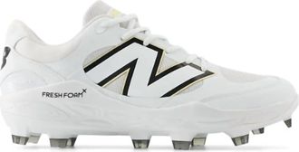 New Balance Mens 3000V7 Molded Baseball Cleats Shoe In White/black