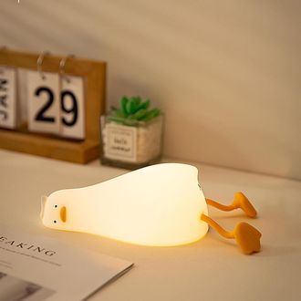 Trade Shop Trade Shop - New Lights Forma Anatra Sdraiata En Silicone Lampada Recaricabile Led Touch