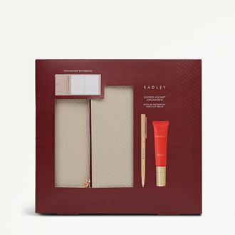 Radley London Beauty Notebook Pen & Lip Balm Cranberry - 4009801
