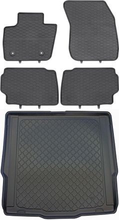 OEM Juego De Alfombrillas De Goma Para Coche Y Maletero Para Ford Mondeo V Turnier Kombi (desde Enero De 2015 Hasta 2022)
