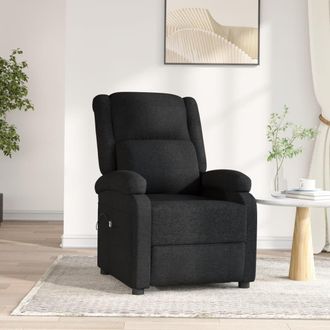 vidaXL Vidaxl - Sill&oacute;n Reclinable El&eacute;ctrico De Tela Negro