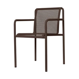 Ferm Living Dapple Gartenarmlehnstuhl, dark chocolate