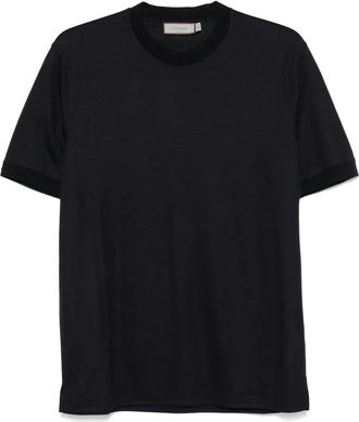 Canali T-shirt in lana - Blu
