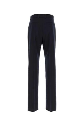 Jil Sander J21ka0319j40249 402 Midnight Exterior: Virgin Wool Pantaloni Trousers