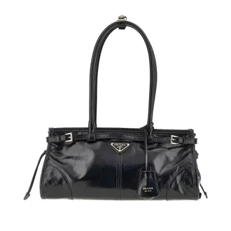 Prada Shiny leather medium Prada Bonnie bag Woman One Size