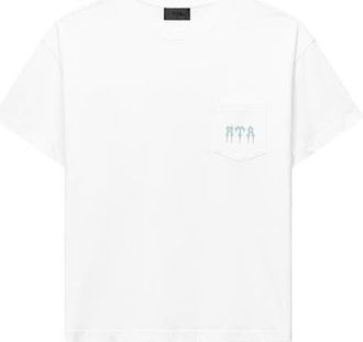 Rta Bastien Graphic Pocket T-Shirt in White Spiked R at Nordstrom, Size X-Small