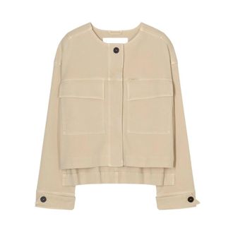 Closed Closed, Light Jackets, female, Beige, Size: XS Cropped Utility Jacket