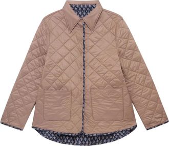 Maliparmi Omkeerbare Jas - Dames - Zomerjassen - Beige - L - Polyester - Jassen