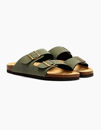 Original Penguin Mens Penguin Port 2 Mens Khaki Sandals - Green - Size: 10