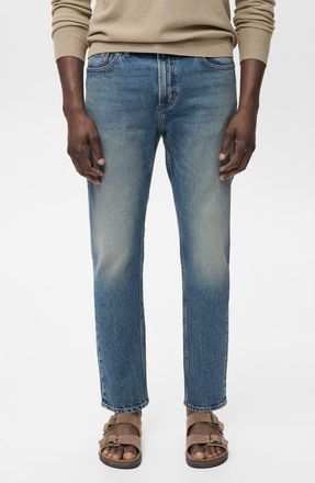 Mango Ben Tapered Jeans in Medium Vintage Blue at Nordstrom, Size 34