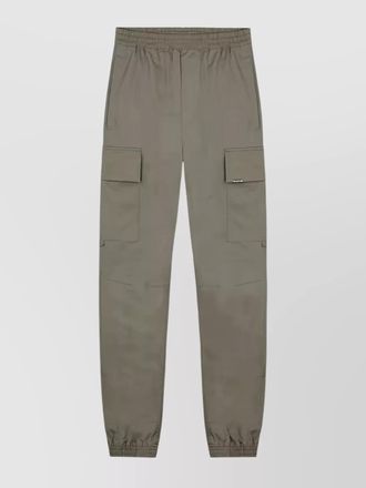 Represent cotton cuffed cargo track pants