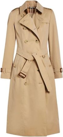 Burberry The Long Chelsea Heritage Belted Trench Coat, Brand Size 2 ( US Size 0 )