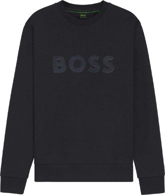 HUGO BOSS Heren Salbo Logo Sweatshirt (Donkerblauw)