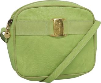 Ferragamo Vala Shoulder Bag Leather Leather Shoulder Bag Bag (Pre-Owned)