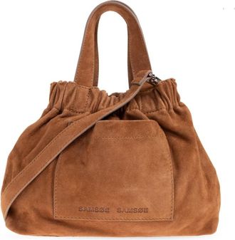 Sams&oslash;e & Sams&oslash;e Schoudertas Saemmi Midi - Dames - Handtassen - Bruin - ONE Size - Leer - Tassen