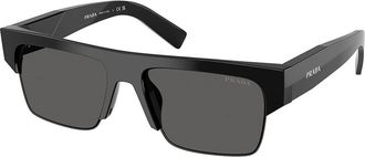 Prada PR D12SU 16K20Z Mens Sunglasses Black Size 55