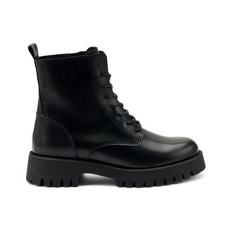 Frau Scarpe da donna in pelle nera con suola comoda - - Shoes - Donna - Nero - 41 EU
