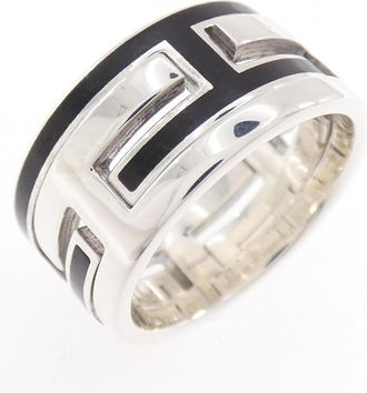 Herm&egrave;s Silver 925 Band Ring (Pre-Owned)