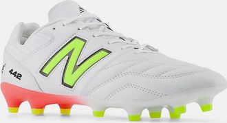 New Balance Mens New Balance 442 PRO FG V2 MS41FMB2 White Football Boots DWA2968