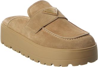 Prada Suede Flatform Mule