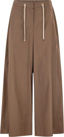 Max Mara Smmgufo Baumwoll-Culotte-Hose mit Kordelzug in der Taille