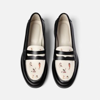 Duke + Dexter Duke + Dexter, Womens Wilde Pin Up III Penny Loafer - Womens, Size 3