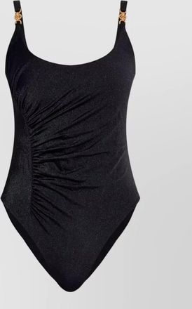 Versace lycra one piece swimsuit scoop neckline