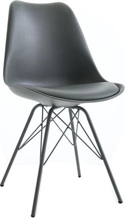 Global Interiors Designstuhl Scandinavia - Schwarz/Grau