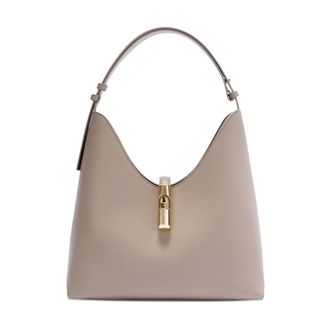 Furla Shoulder Bags, female, Gray, Size: ONE SIZE Goccia M Hobo Bag