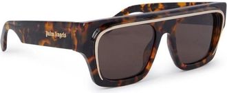 Palm Angels Authentieke Peri 061S Bril- Premium Kwaliteit! - unisex - Zonnebrillen - Bruin - 52 MM - Accessoires