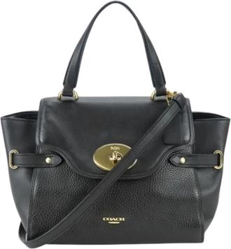 Coach Pre-owned Leather Shoulder Bag - Dames - Vintage Handtas - Zwart - ONE Size - Leer - Vintage