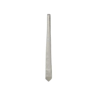 Brunello Cucinelli Cravatta in seta con motivo - - Accessories - Uomo - Grigio - ONE SIZE
