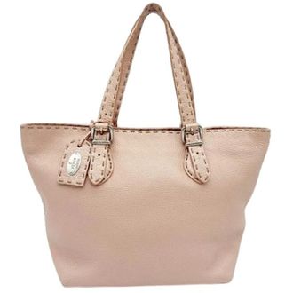 Fendi Pre-owned Vintage Tote - Dames - Vintage Shopper - Roze - ONE Size - Leer - Vintage