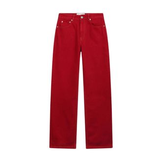 Ami Jeans, Dames, Rood, W26, Katoen, Jeans met ruime pasvorm