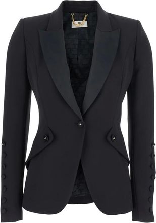Elisabetta Franchi Mujer, Chaquetas, Negro, Talla: M
