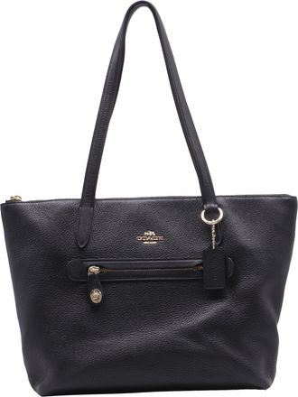 Coach Shoulder Bag in Black Leather