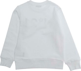 N&deg;21 Boys Crewneck Sweatshirt Kids White Cotton Hoods & Sweatshirts