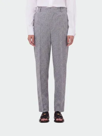 Moschino Mid-Rise Sartorial Skinny Trousers in Wool and Silk Blend