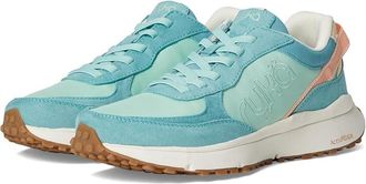 Ryk&auml; Jog On Sneakers Womens 7.5 Green Faux Leather Athletic Walking Shoes TF7118
