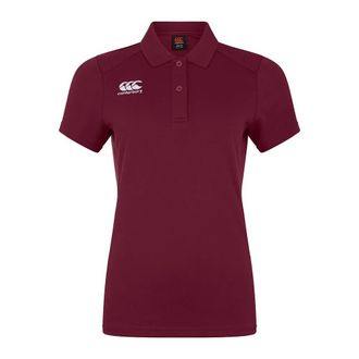 Canterbury Of New Zealand Dames/Dames Club Dry Poloshirt (Maroon)