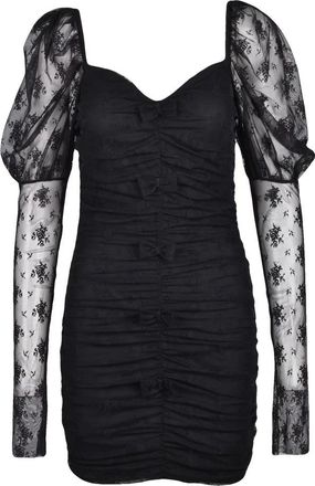Aniye By Ruched Voile Sheath Dress - Black