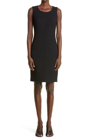St. John Boucl&eacute; Knit Dress in Black at Nordstrom, Size 10