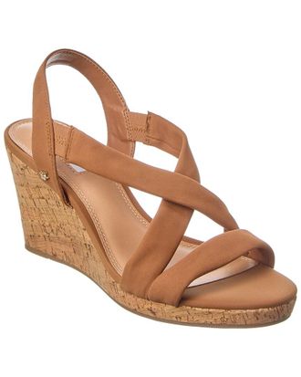 Dune London Kamies Leather Wedge Sandal