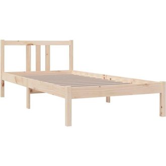vidaXL Estructura cama individual sin colchón madera maciza 90x190 cm Vidaxl