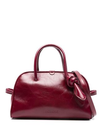 Jacquemus Womens Top-Handle Knot-Detail Bag